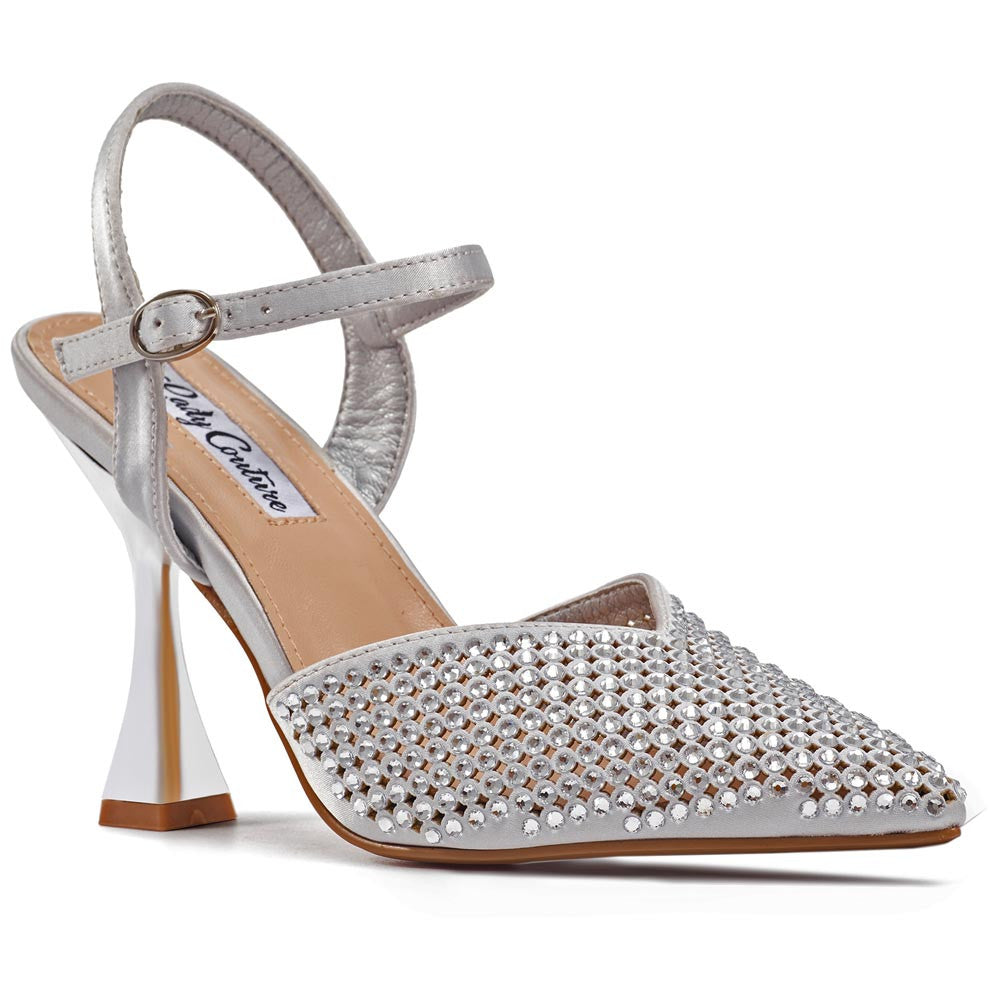 Lady Couture Tango Pump 4” Heel in Silver