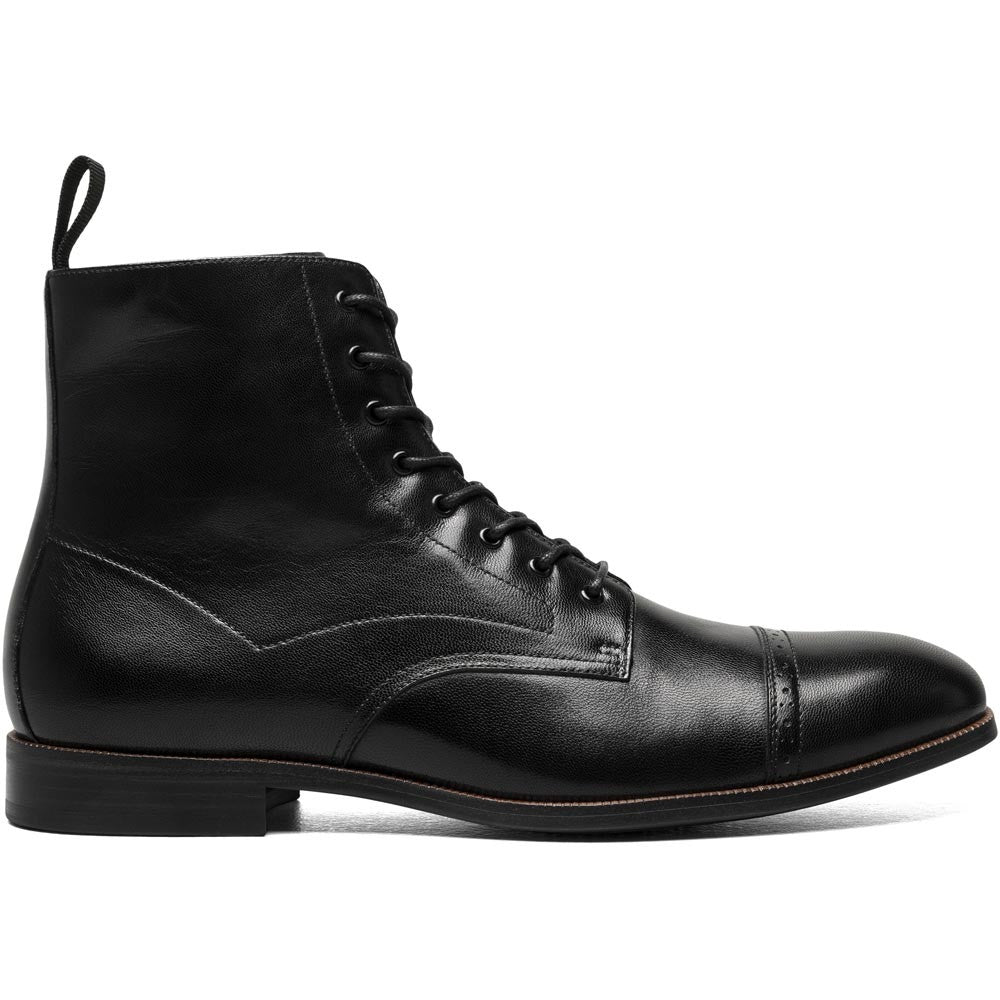 Stacy Adams Henry Cap Toe Lace Up Boot in Black