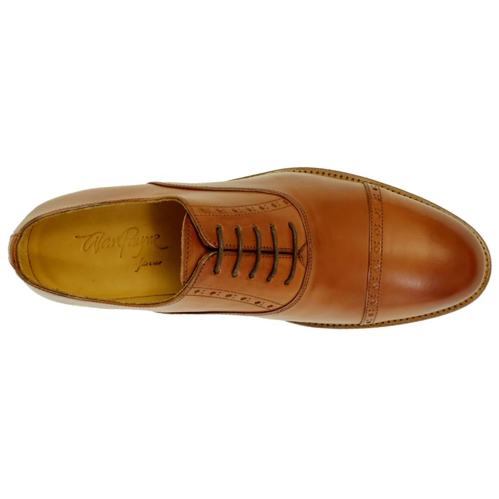Alan Payne Coxon Italian Parma Calfskin Brandy Oxford Shoes