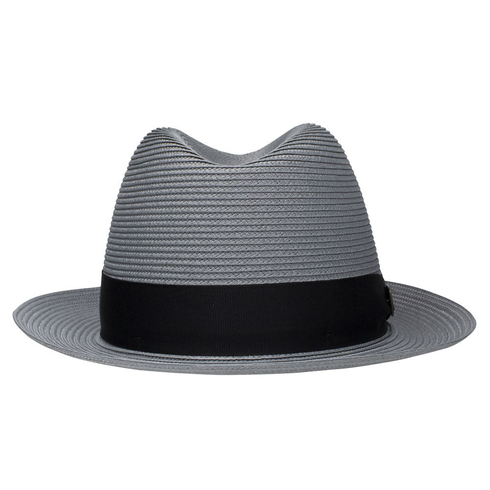 Dobbs Parker Grey Florentine Milan Synthetic Straw Dress Hat