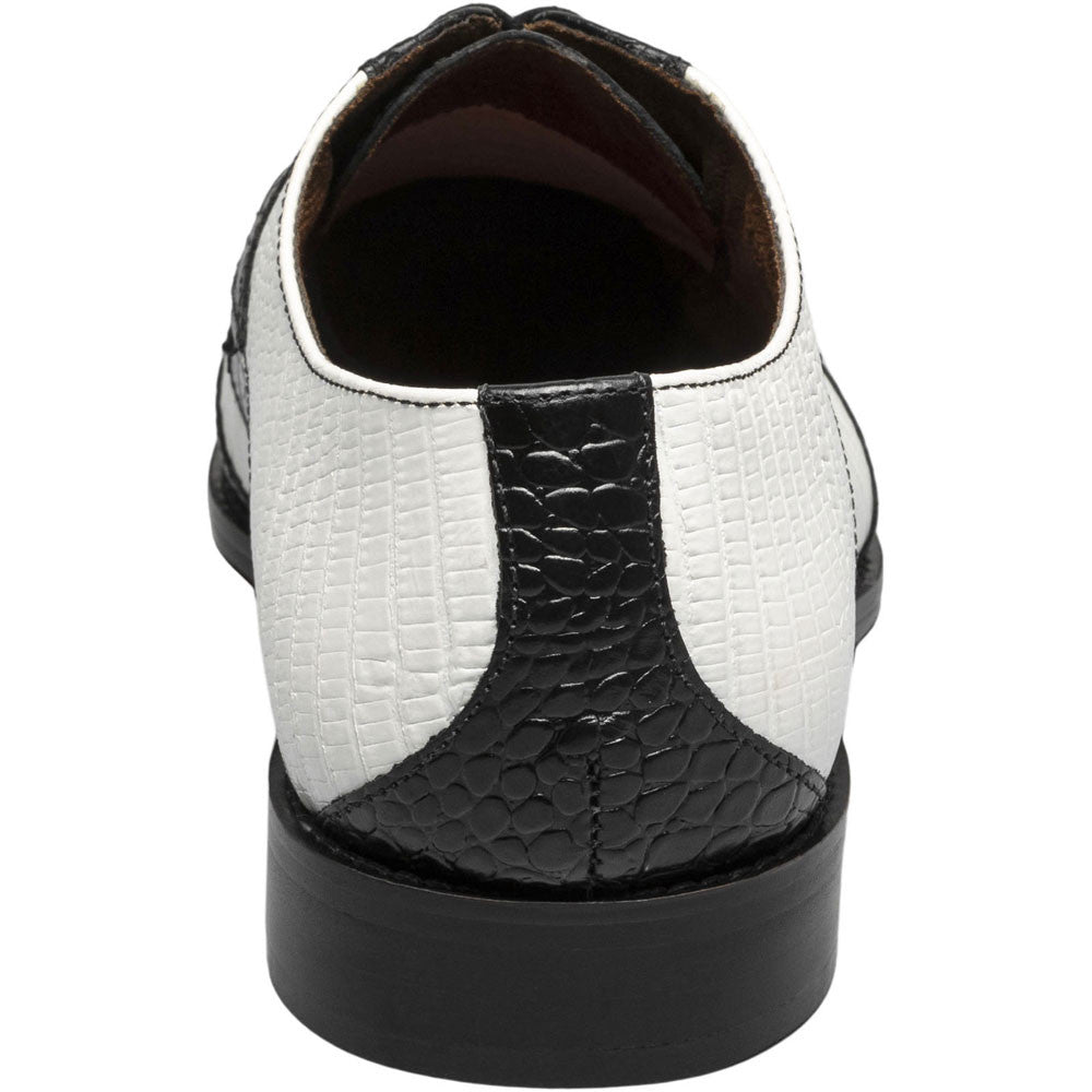 Stacy Adams Tristano Modified Bike Toe Oxford in Black/Gray