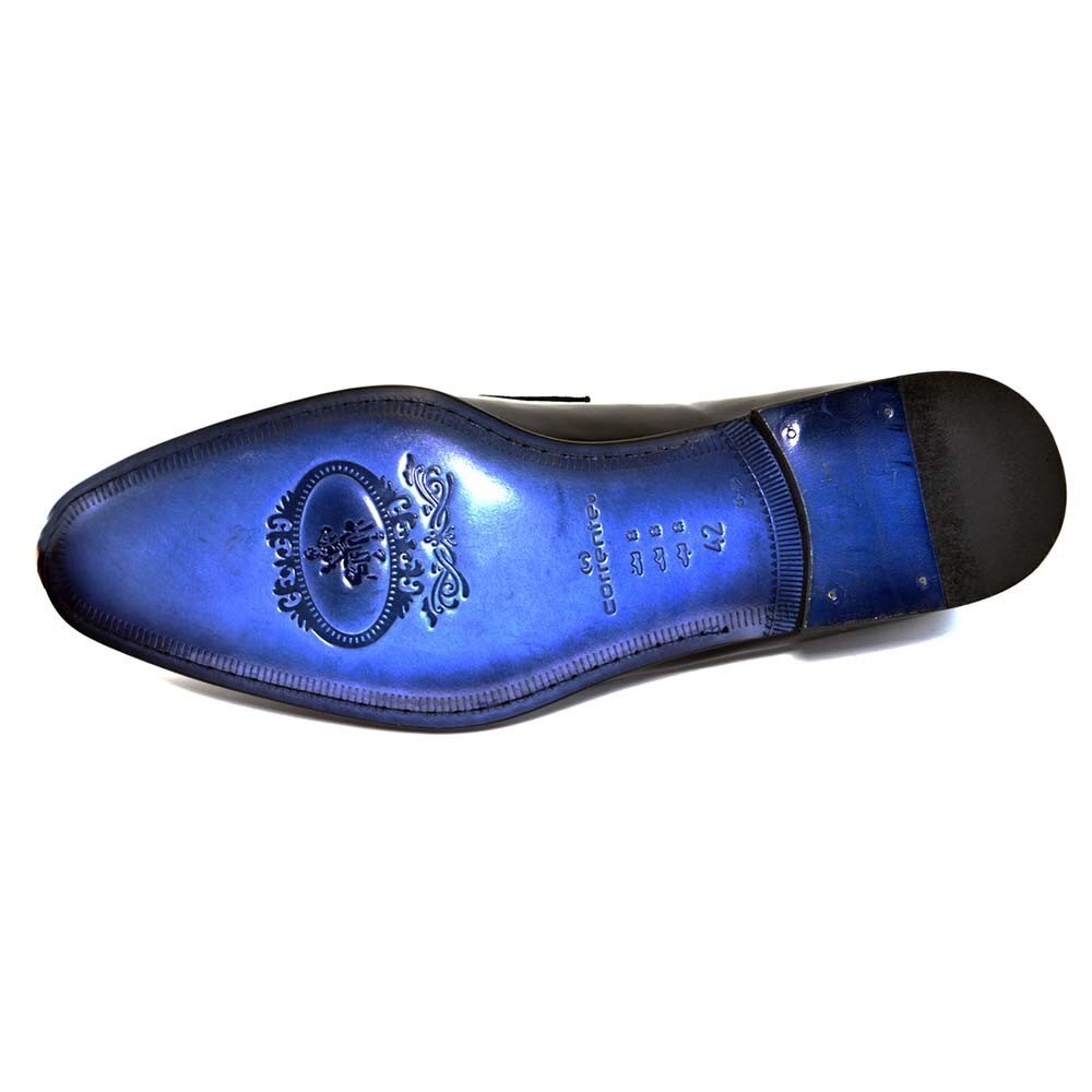 Corrente Navy Patent Leather Men’s Loafers