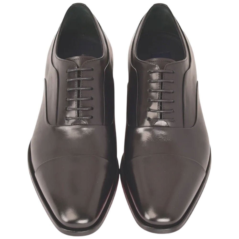 Corrente Men’s Black Suede Cap Toe Lace - Up Loafer - shoeclassix.com