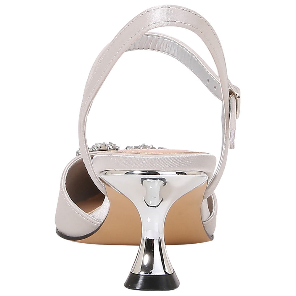 Lady Couture 2" Heel Classy Pump in Silver