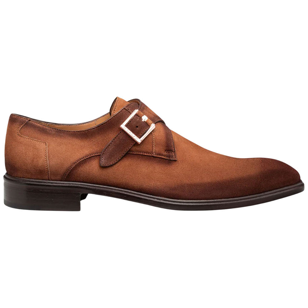 Albini Burnished Suede Sport Monk Strap | Mezlan Dress Shoes for Men