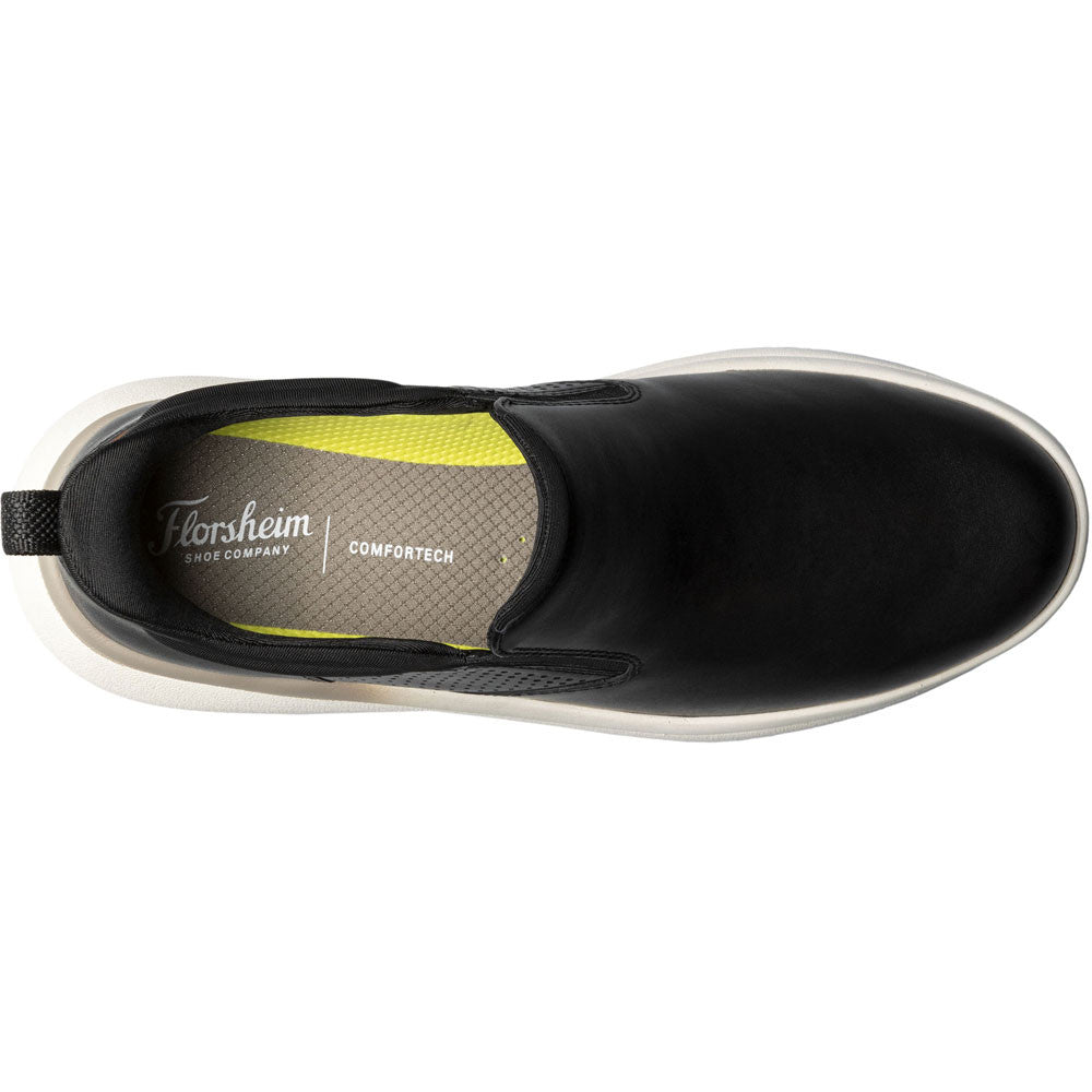 Florsheim Fleet Black Plain Toe Slip-On Men's Sneaker