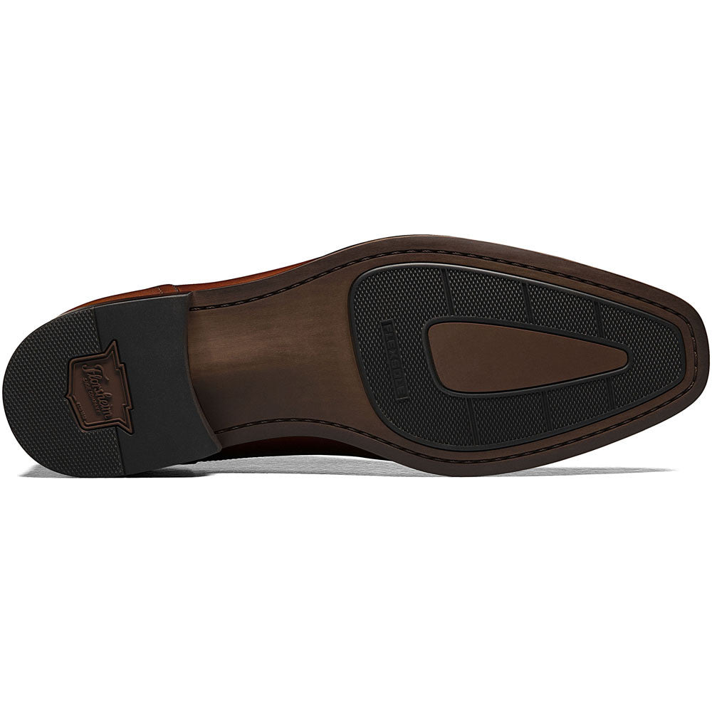 Florsheim Sorrento Cognac Smooth Leather Plain Toe Monk Strap