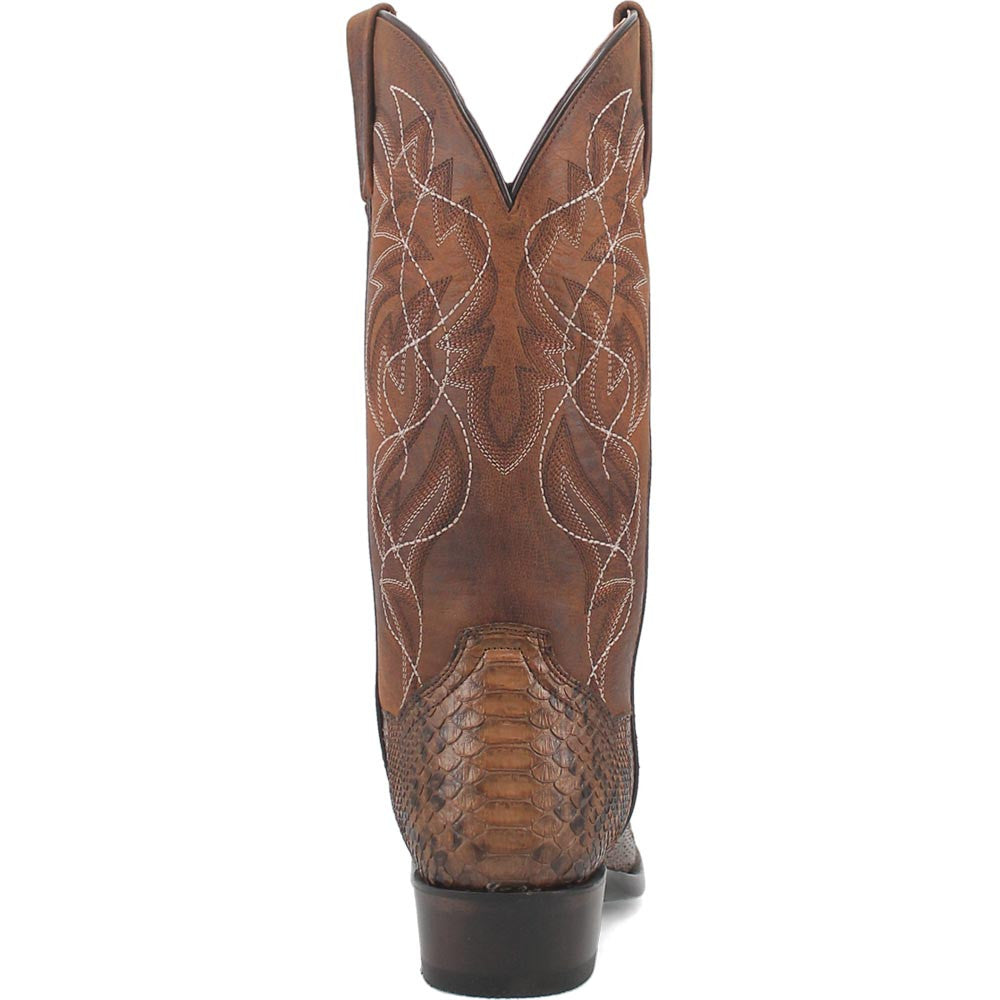 Dan Post Bay Apache Manning 13” Round Toe Genuine Python Leather Cowboy Boot
