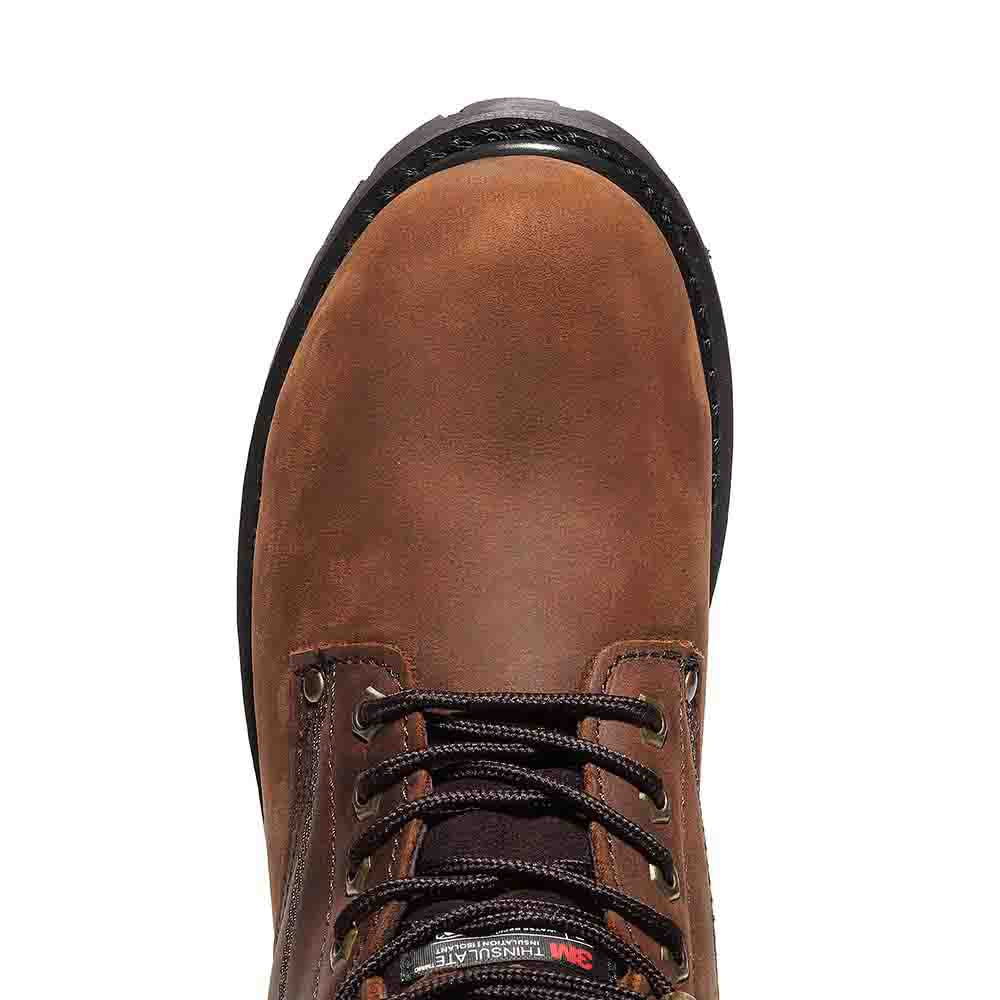 Bonanza Forester Pro 6" 3M™ Insulated Brown Nubuck Leather Mens Work Boot