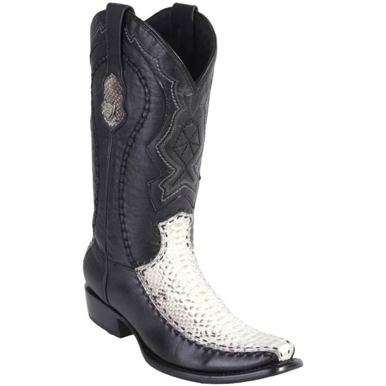 Wild West Natural Python & Deer Dubai Toe Boots