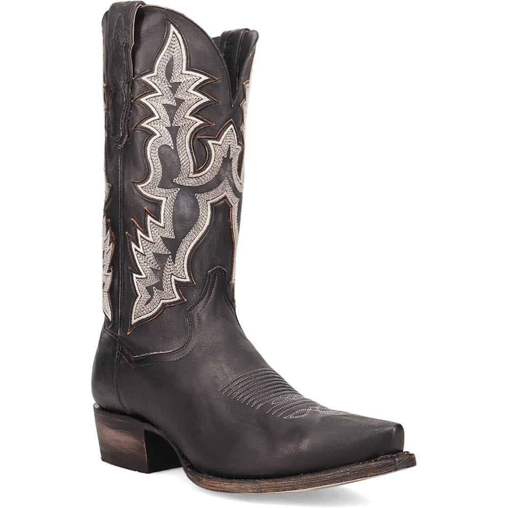 Dan Post Men’s Diesel Black 13” Snip Toe Cowboy Boots