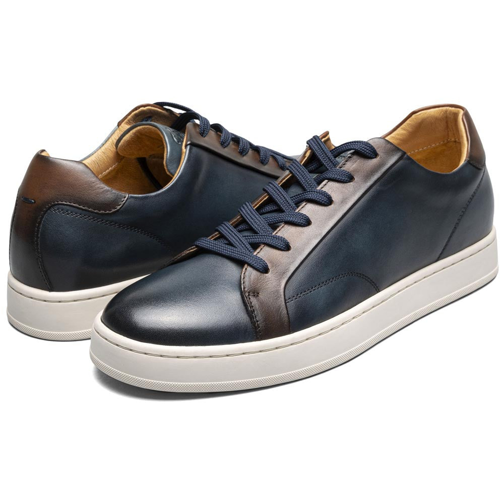 Norwalk Monopoli Lace To Toe Sneaker | Florsheim Navy Multi Dress Sneakers for Men