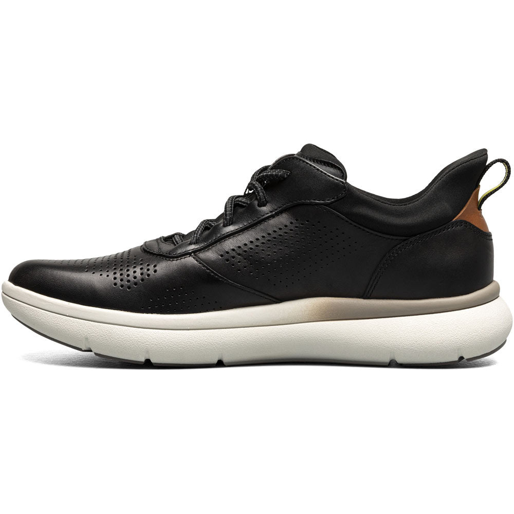 Florsheim Fleet Black Perf Toe Elastic Lace Men's Sneaker