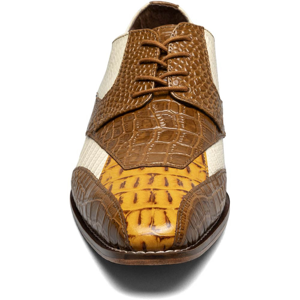 Stacy Adams Tristano Modified Bike Toe Oxford in Tan