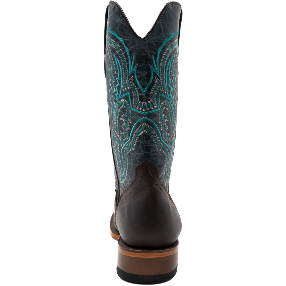 Ferrini Men’s Clint Chocolate Square Toe Leather Cowboy Boots