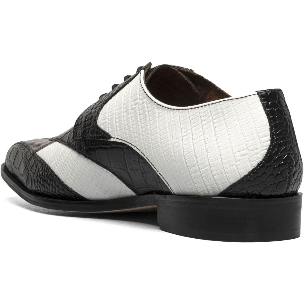 Stacy Adams Tristano Modified Bike Toe Oxford in Black/Gray