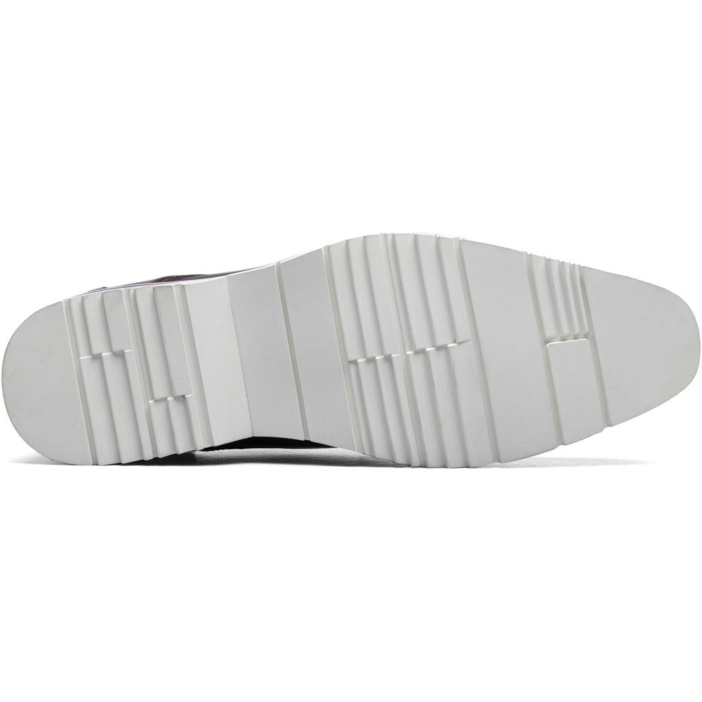 Stacy Adams Barringer Purple Smooth Leather Plain Toe Oxford (USA Men Size)