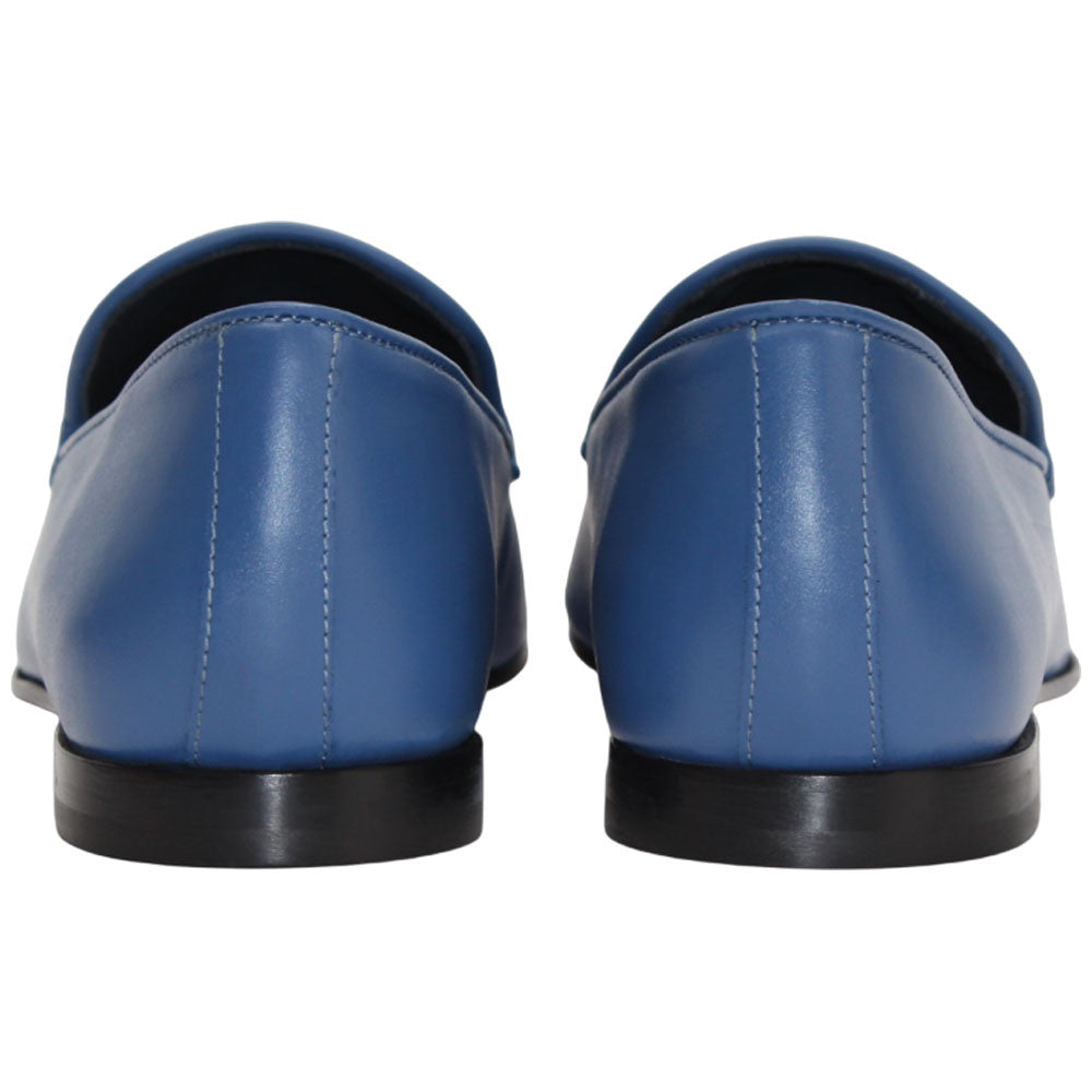 Anzio Blue/Lt. Blue Suede Dress Slip On | Duca Dress Loafers for Men