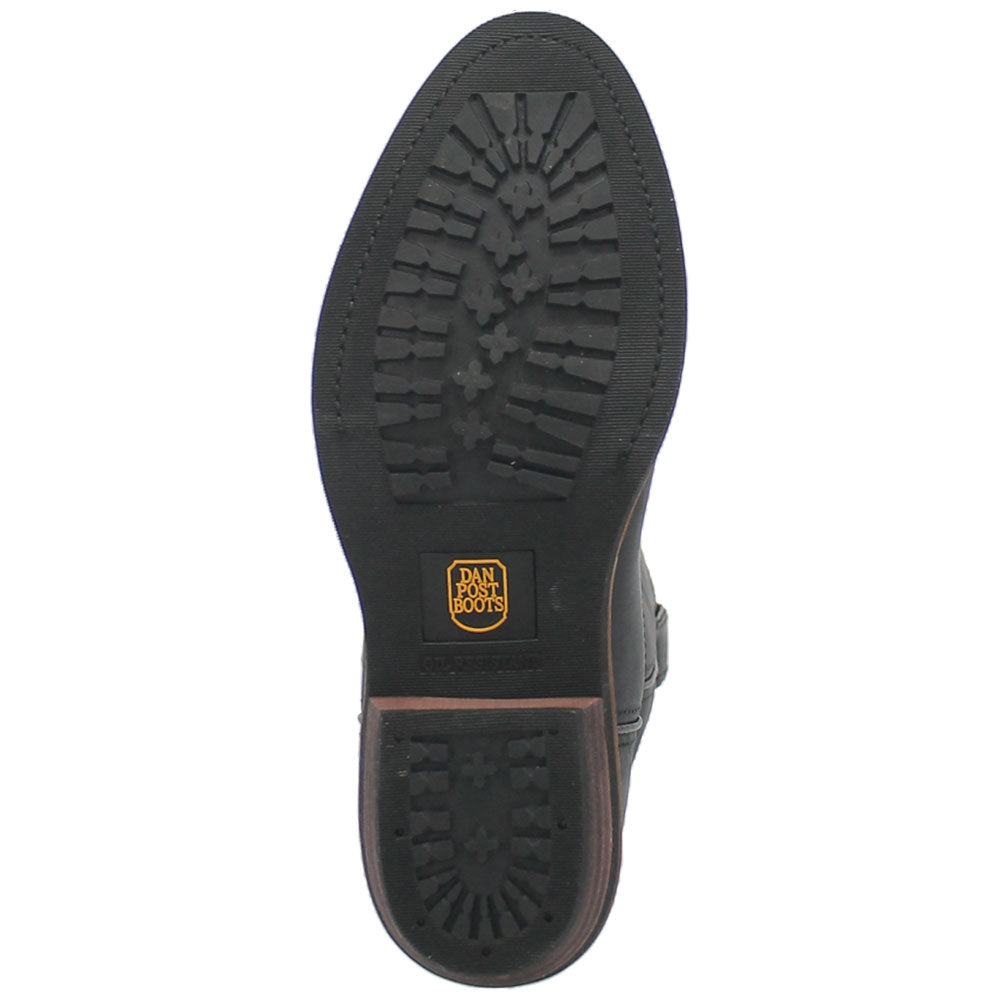 Dan Post Men’s Albuquerque 12” Round Toe Black Leather Cowboy Boot
