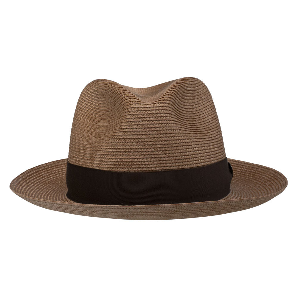 Dobbs Rosebud Cognac Florentine Milan Straw Hat