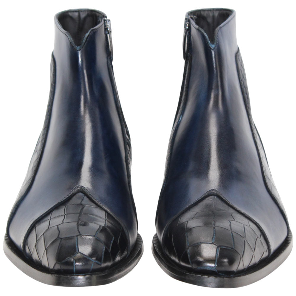 Duca Aprilia Men's Navy Leather Boots