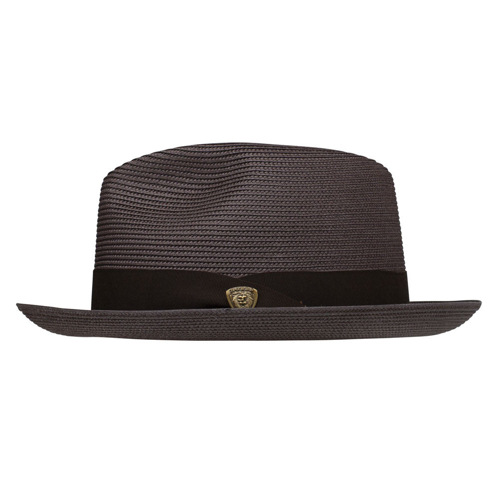 Dobbs Rosebud Brown Florentine Milan Straw Dress Hat