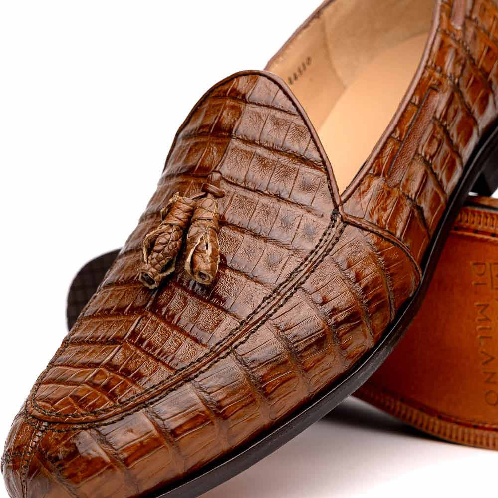 Bianchi Bay Apache Genuine Caiman Crocodile Tassel Loafers | MARCO DI MILANO