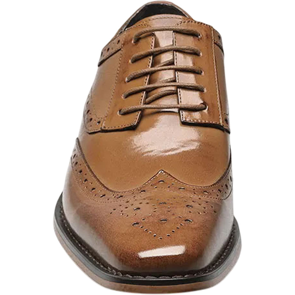 Stacy Adams Tinsley Tan Leather Wingtip Oxfords