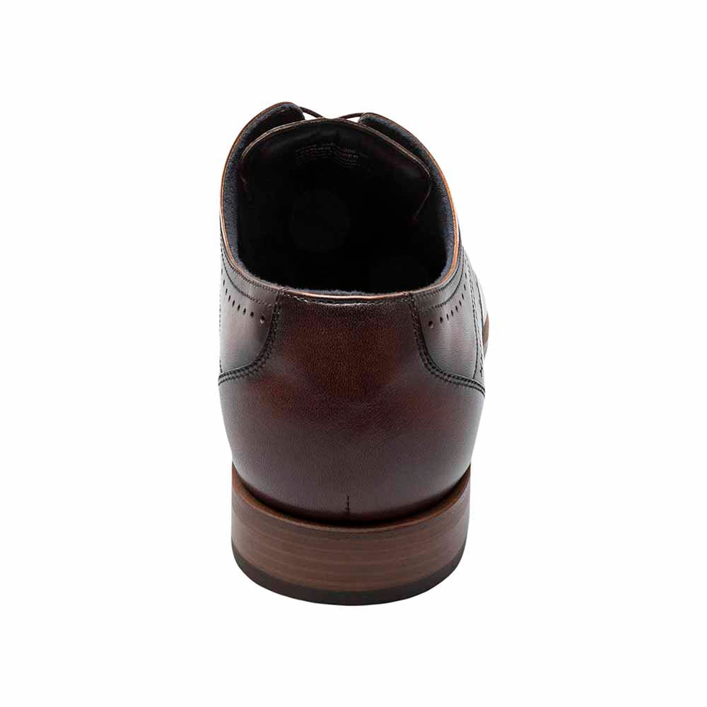 Stacy Adams Bryant Brown Smooth Burnished Leather Cap Toe Oxford (USA Men Size)