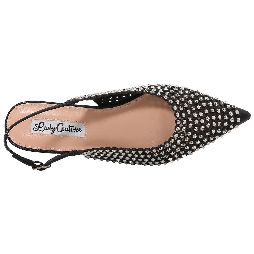 Lady Couture 0.75” Heel Emmy Flats in Black