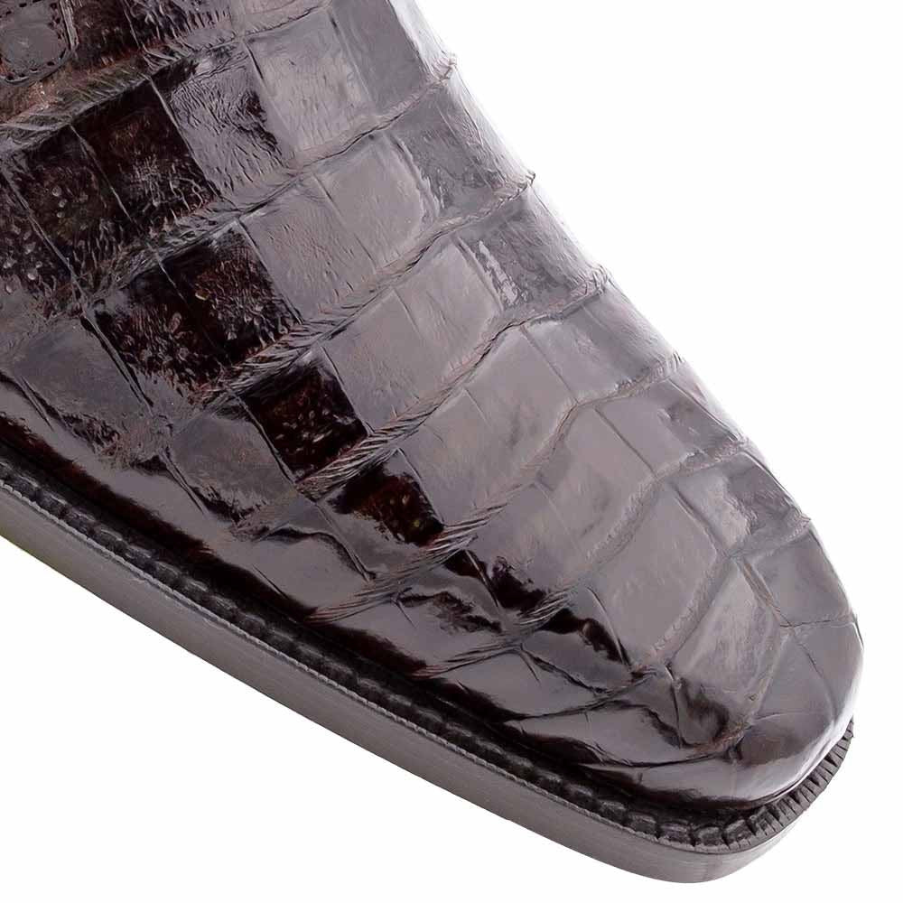 Mezlan of Spain Genuine Crocodile Skin Brown Derby Shoes ANDERSON (USA Men Size)
