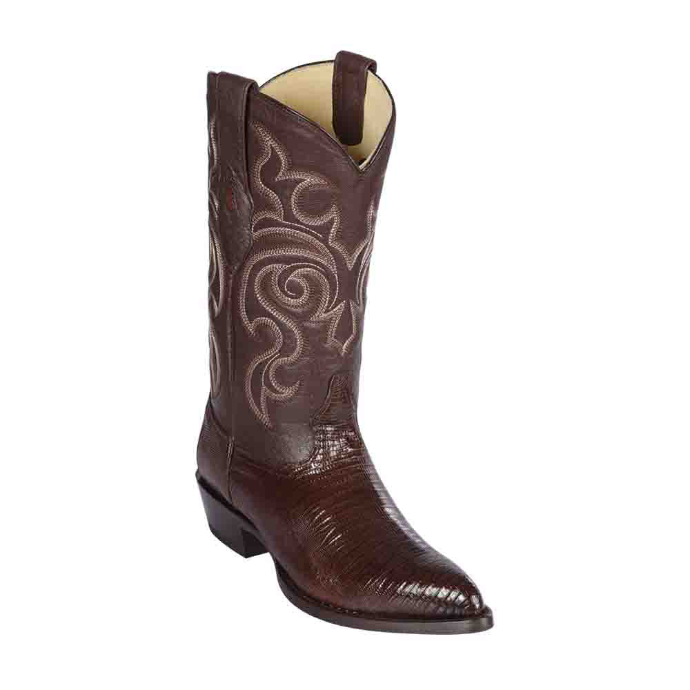 Los Altos Brown J-Toe Genuine Teju Lizard