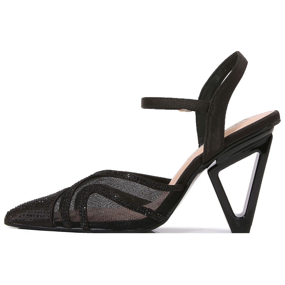 Lady Couture Gala 3.5” Sculpted Heel Pumps in Black
