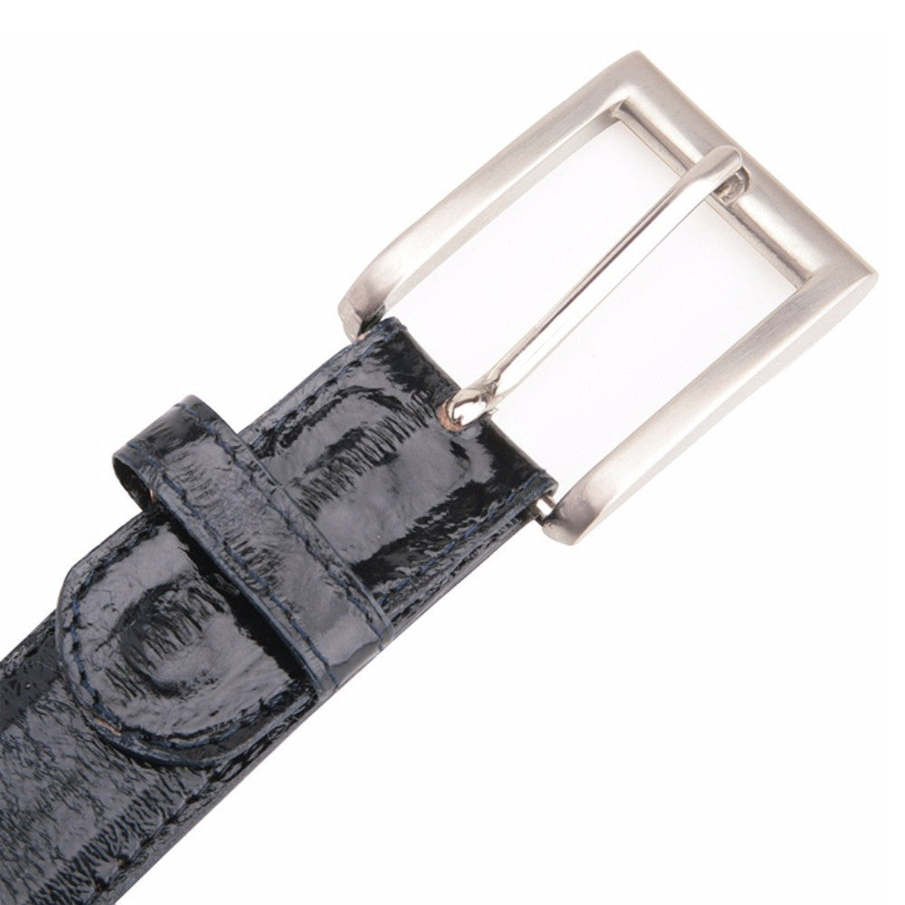 Belvedere Men's Black Eel Belt