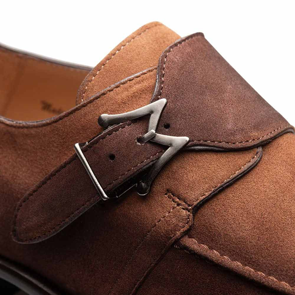 Diesel Burnished Suede Sport Monk Strap | Mezlan Dress Shoes for Men