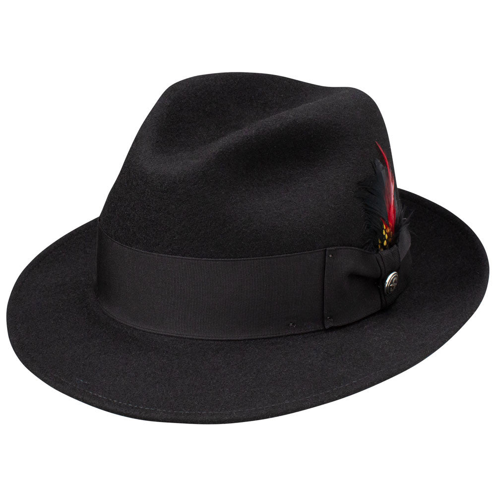 Stetson Fredrick Black Firm Felt Mens Hat