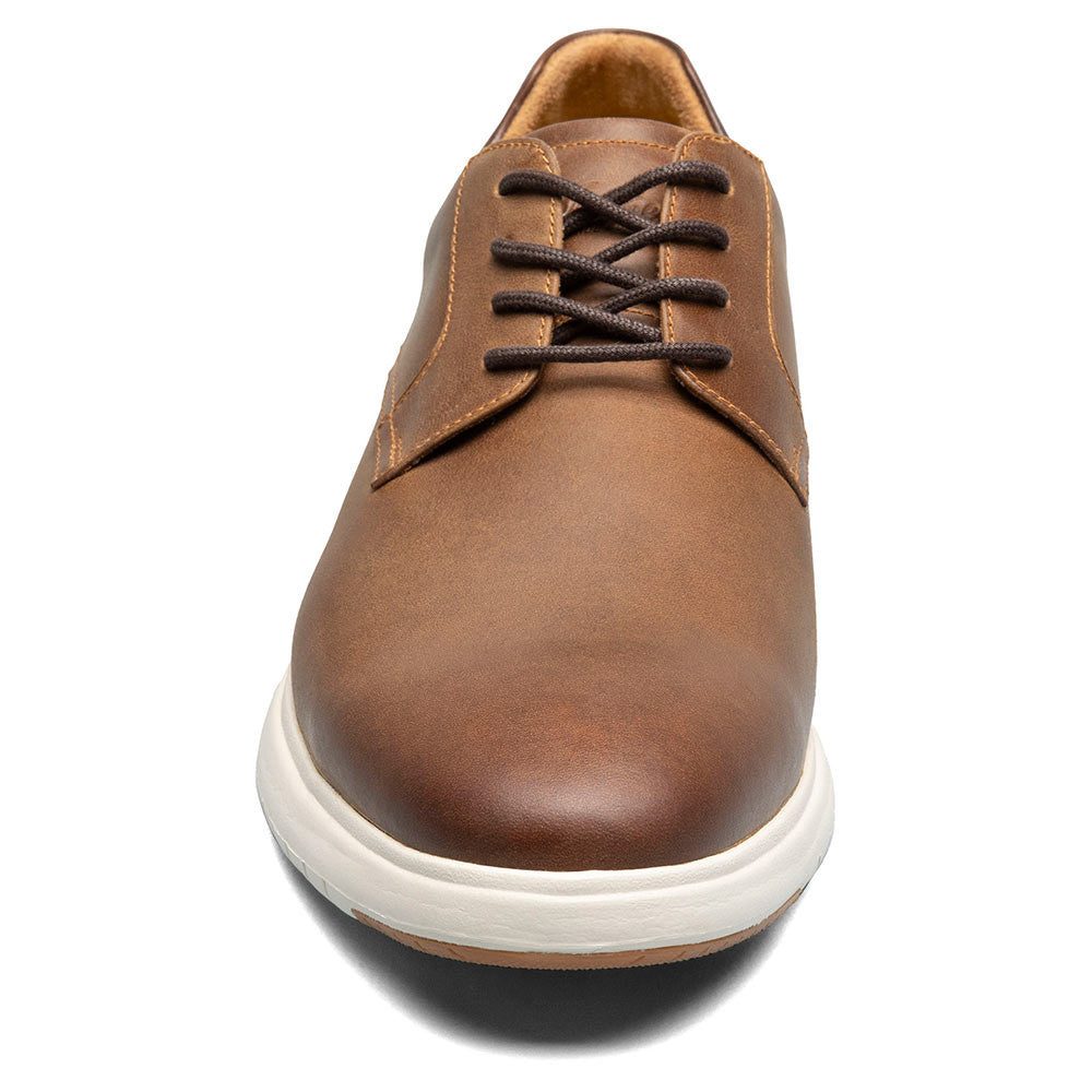 Florsheim Dash Brown CH Smooth Leather Plain Toe Derby Casual Shoe (US Men Size)