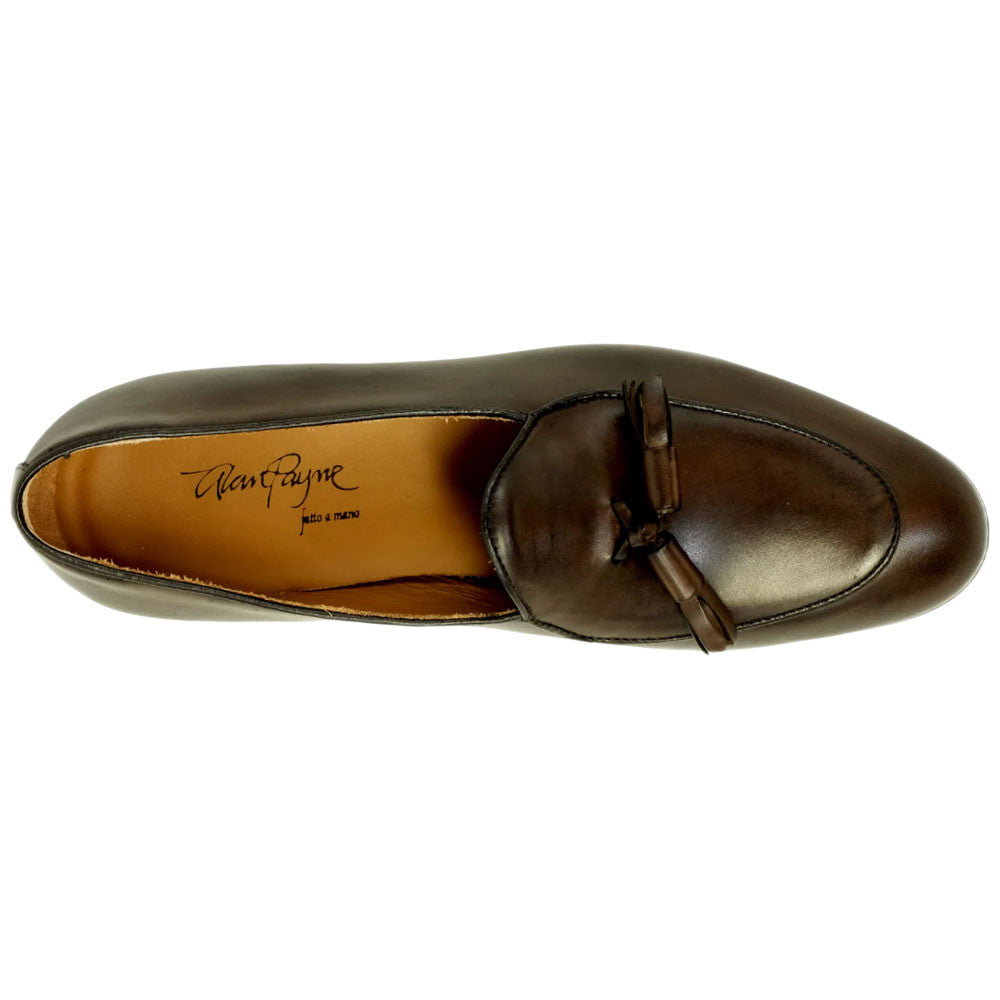 Alan Payne Porto Brown Calfskin Tassel Loafer for Men