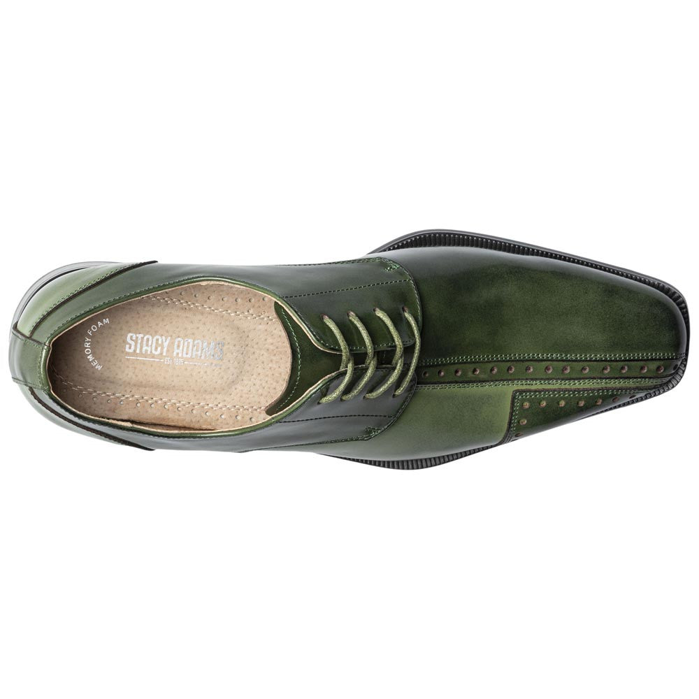 Palmento Modified Cap Toe Oxford | Stacy Adams Dress Shoes in Green Multi for Men