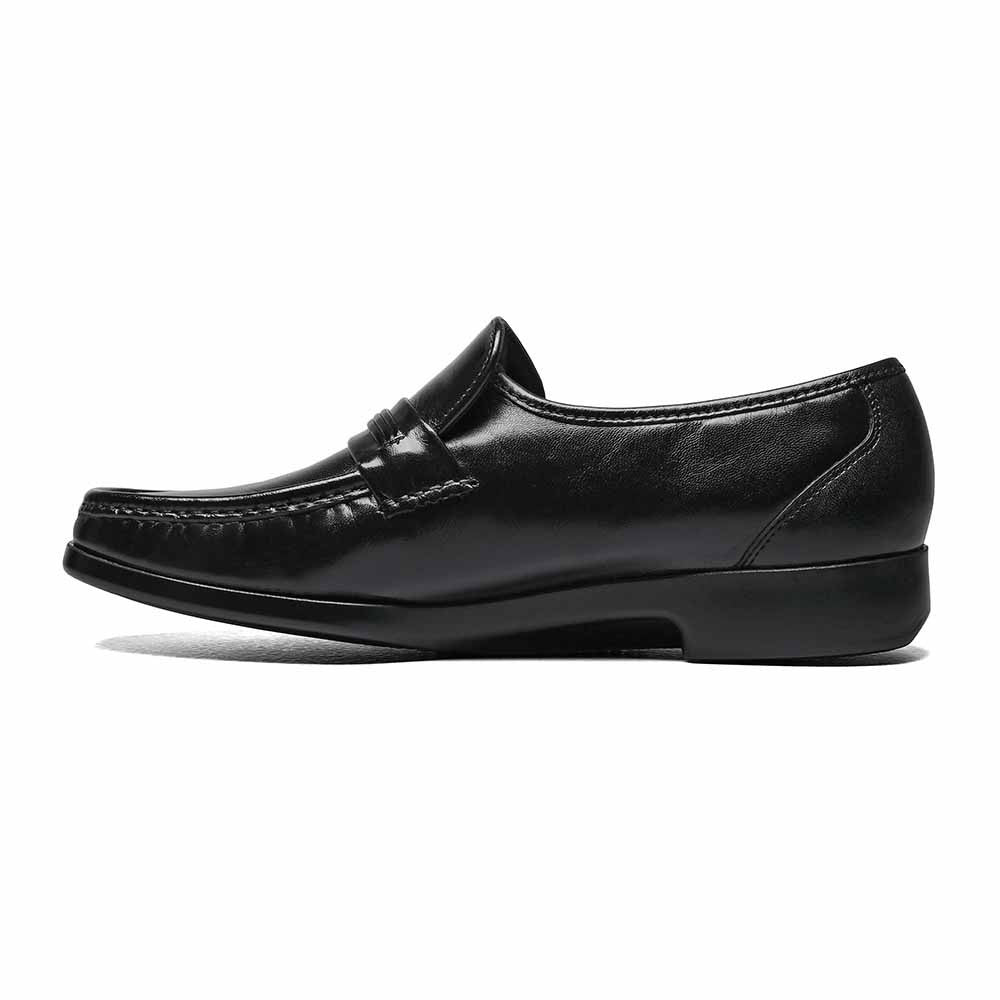 Florsheim Riva Black Moc Toe Bit Loafer
