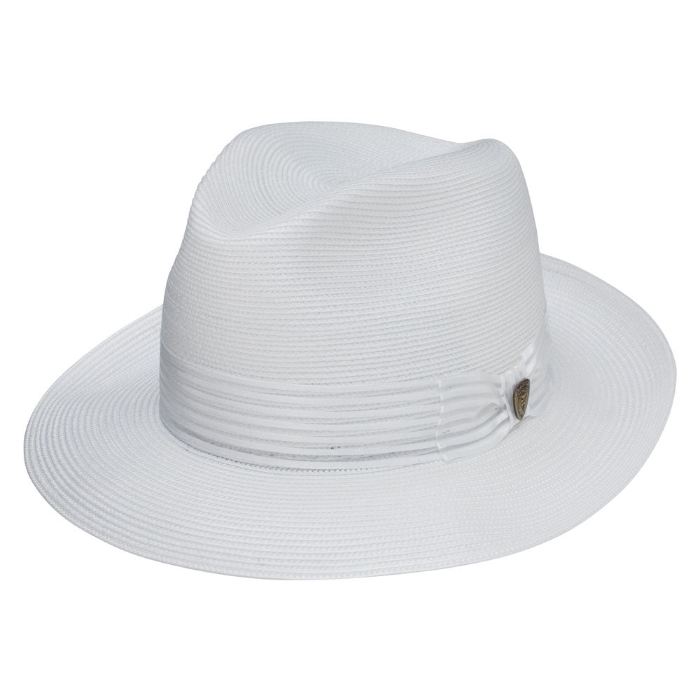 Dobbs Harrod White Florentine Milan Straw Hat