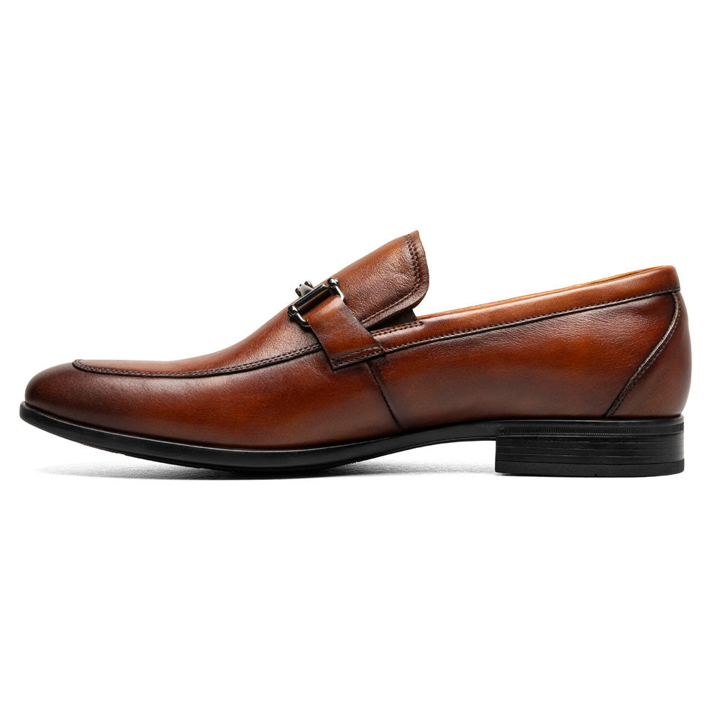 Florsheim Zaffiro Cognac Smooth Leather Moc Toe Horse Bit Loafer (USA Men Size)