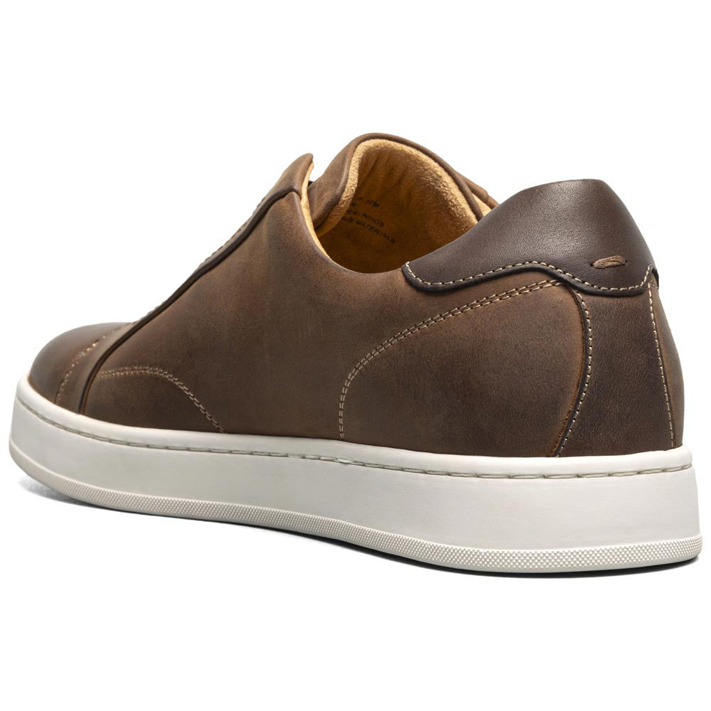 Monopoli Elastic Lace To Toe Sneaker | Florsheim Brown CH Dress Sneakers for Men