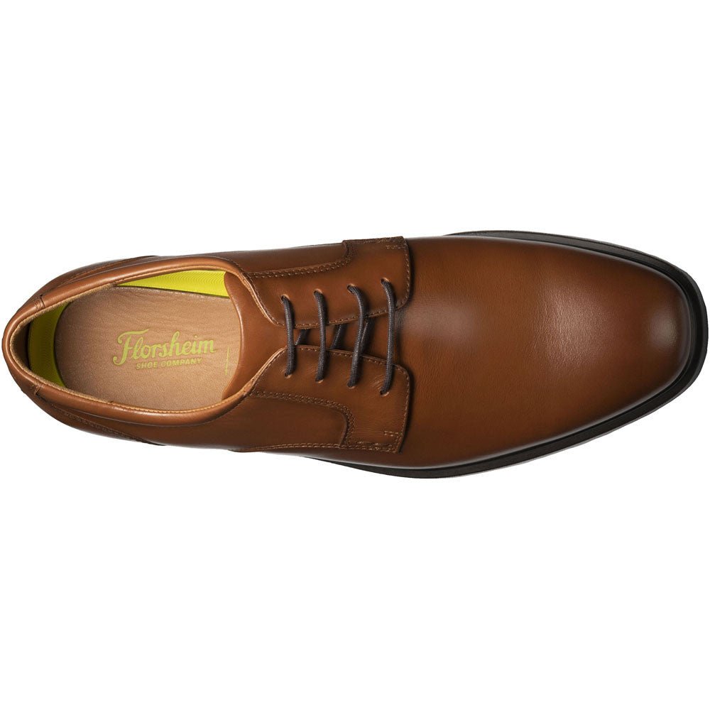 Florsheim Forecast Waterproof Plain Toe Oxford Cognac Men's Dress Shoes - shoeclassix.com