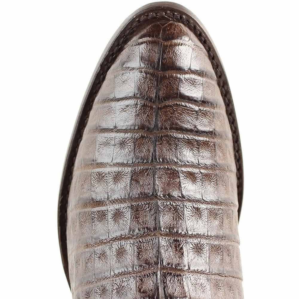 Los Altos Brown Genuine Caiman Crocodile Belly Skin - shoeclassix.com