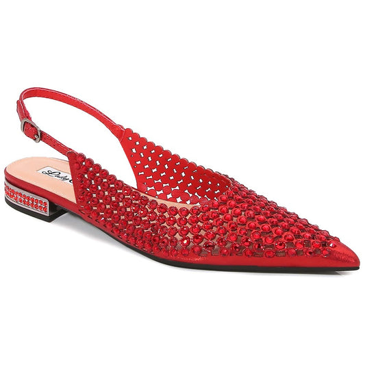 Lady Couture 0.75” Heel Emmy Flats in Red