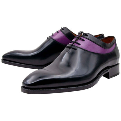 Ugo Vasare Oliver Goodyear Welt Plain Toe Purple Dress Shoes