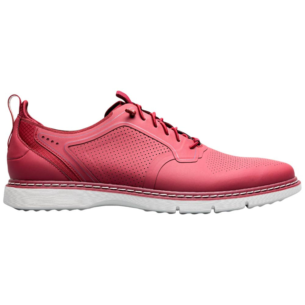 Stacy Adams Synchro Plain Toe Elastic Lace Raspberry Casual Hybrid Shoes for Men