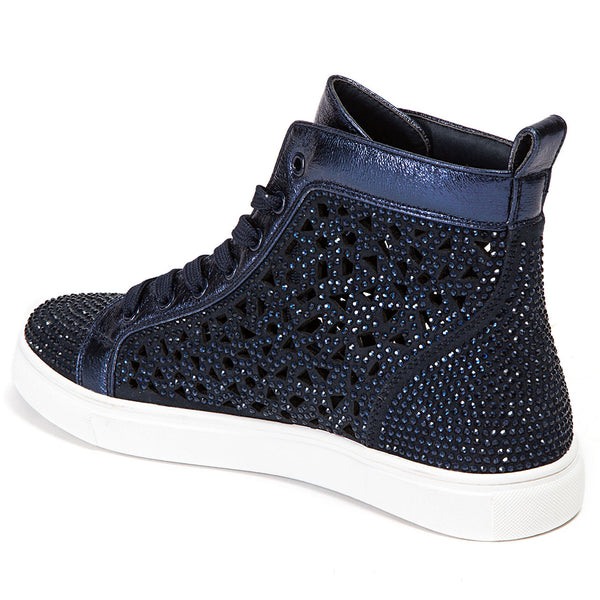 Lady Couture New York Navy High-top Sneakers