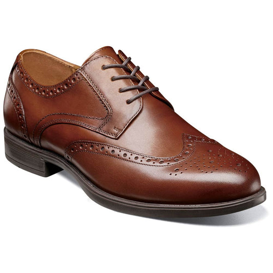 Midtown Wingtip Oxford | Florsheim Cognac Dress Shoes for Men
